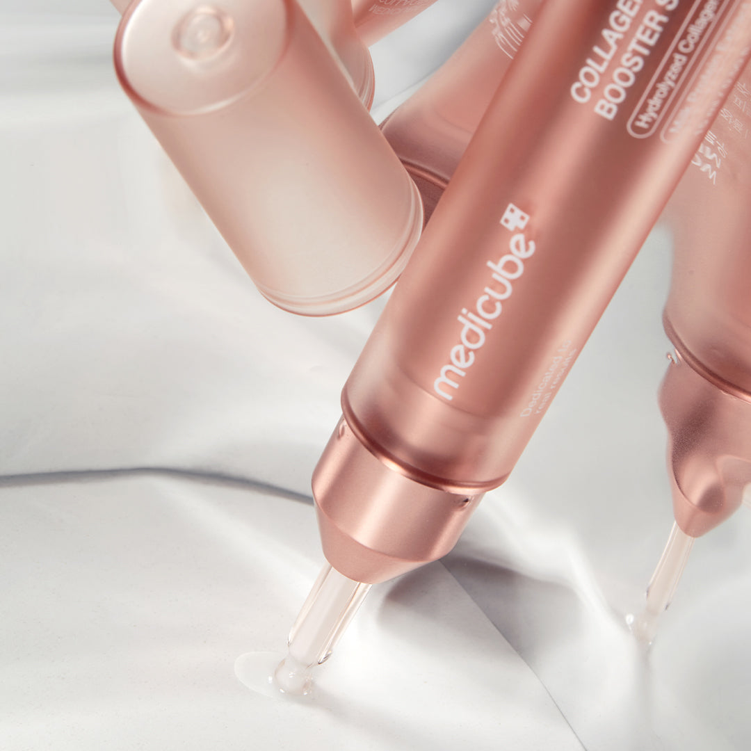 Medicube product and texture photograph